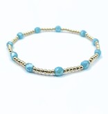 Erin Gray Turquoise The Key West Gold-Filled and Waterproof Bracelet Collection 6.5"