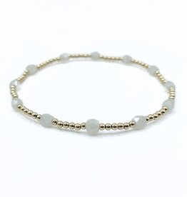 Erin Gray Winter White The Key West Gold-Filled and Waterproof Bracelet Collection 6.5"