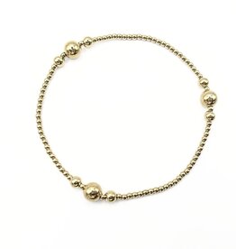 Erin Gray 2mm6 The Nantucket Collection 14k Gold- Filled Beaded Bracelets 7"