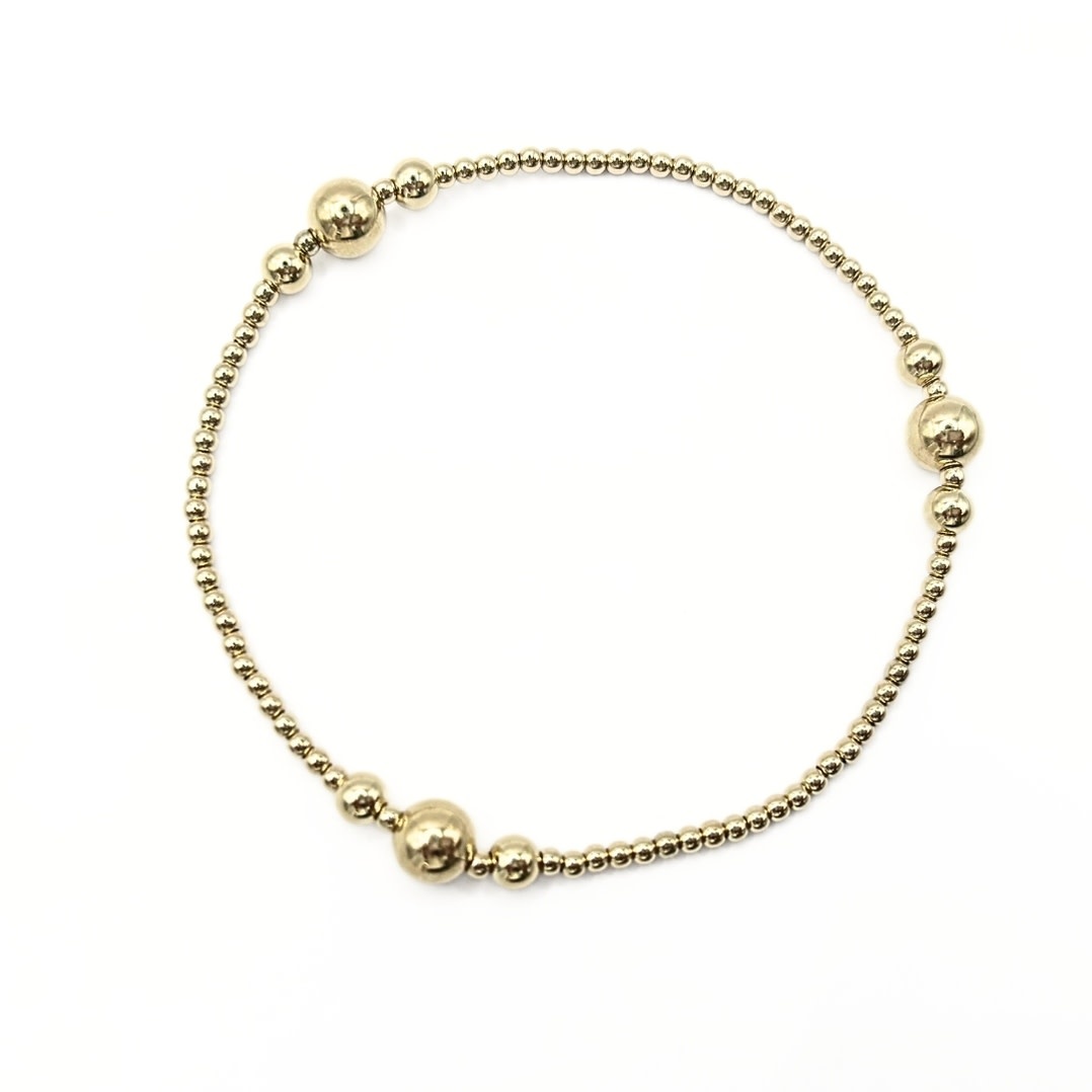 Erin Gray 2mm6 The Nantucket Collection 14k Gold- Filled Beaded Bracelets 7"