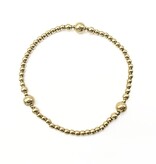 Erin Gray The Nantucket Collection 3x6 14k Gold- Filled Beaded Bracelet