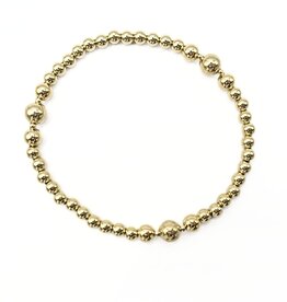 Erin Gray 4mm6 The Nantucket Collection 14k Gold- Filled Beaded Bracelets 7"