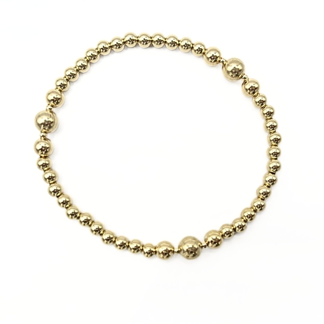 Erin Gray 4mm6 The Nantucket Collection 14k Gold- Filled Beaded Bracelets 7"