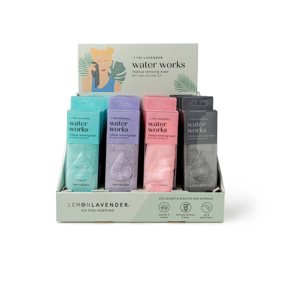 Lemon Lavender Water Works Make-Up Removing Towel (various colors)