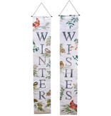 FLEURISH Reversible Fall/ Winter Porch Banner SET