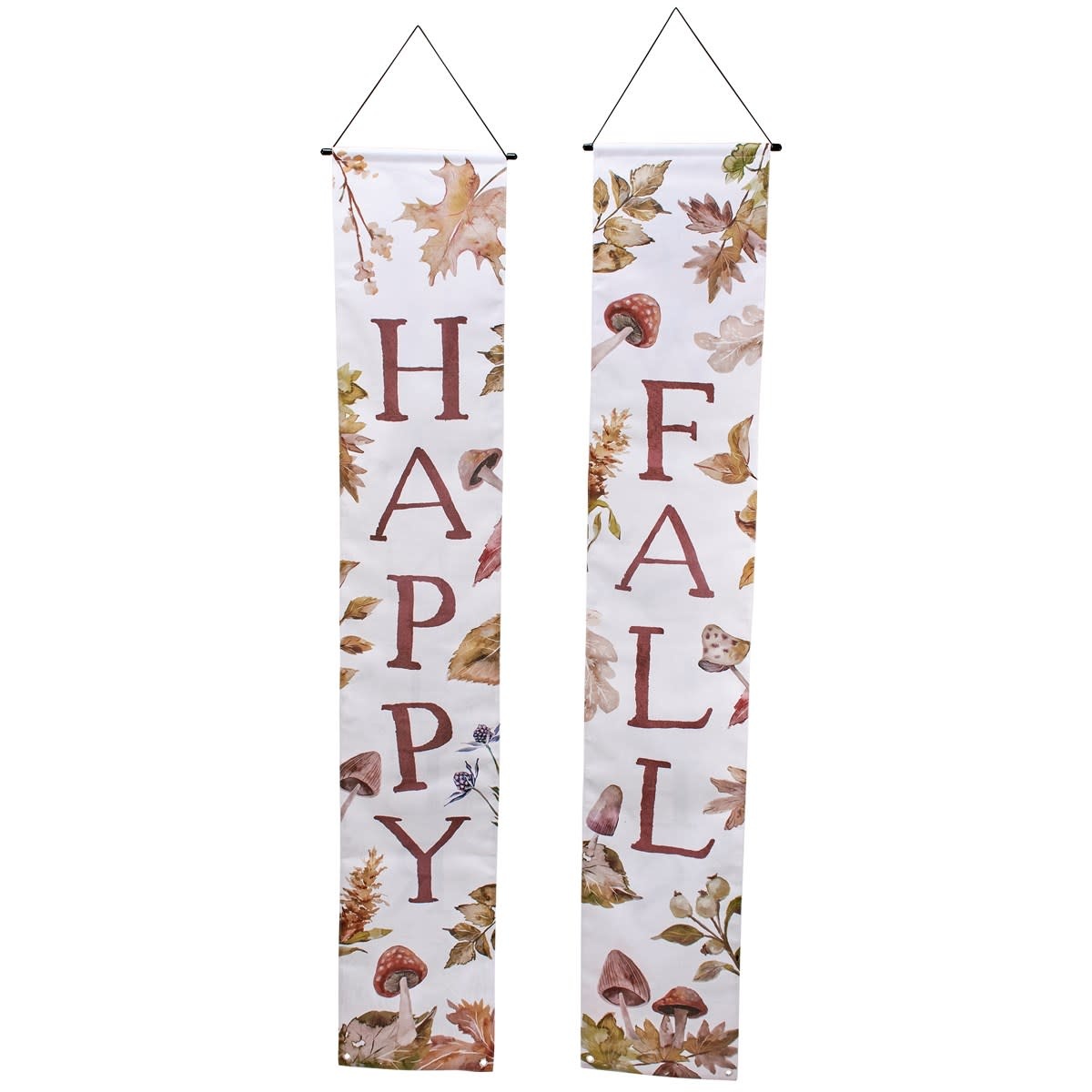 FLEURISH Reversible Fall/ Winter Porch Banner SET