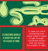 Drinks on Me coasters Napkin: XMAS Shots