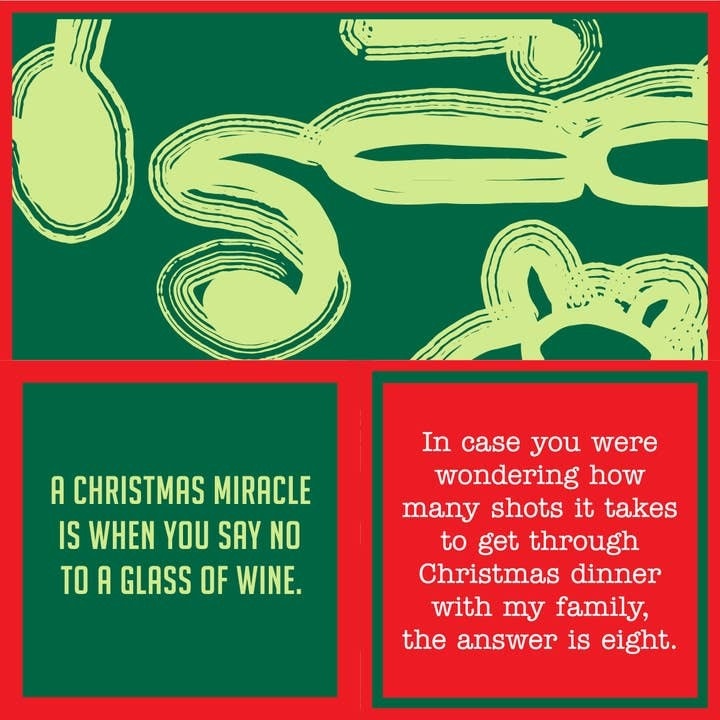 Drinks on Me coasters Napkin: XMAS Shots