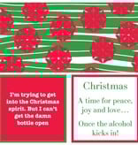 Drinks on Me coasters Napkin: XMAS Kicks In