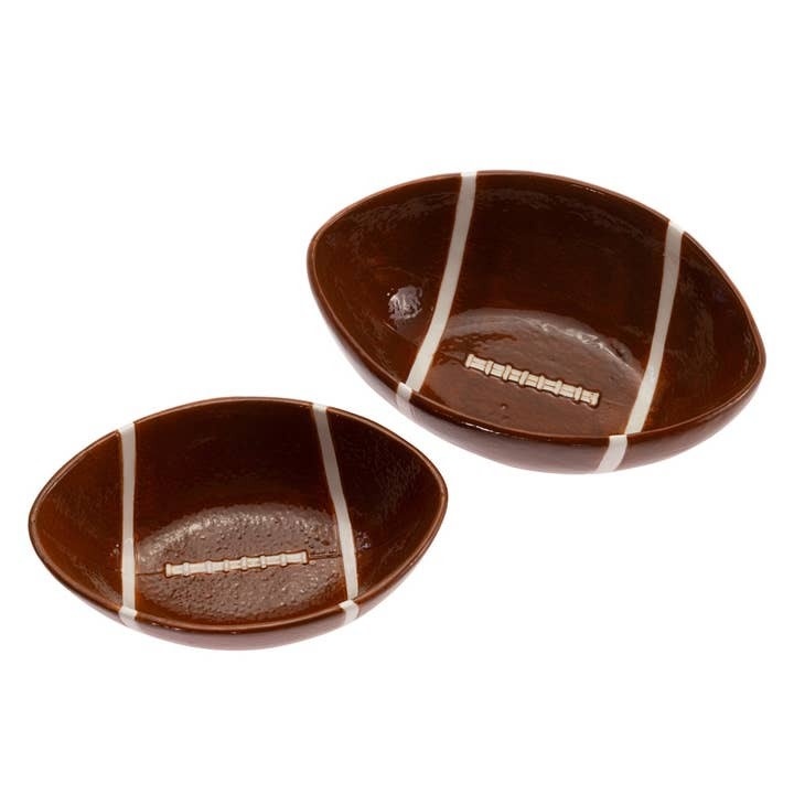 Boston International Football Fever Ceramic Condiment Bowls (Set of 2 Nesting)