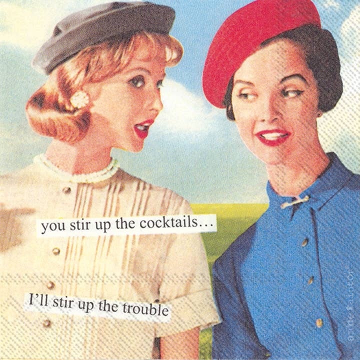 Anne Taintor Stir Up Paper Cocktail Napkins Pack of 20 Anne Taintor