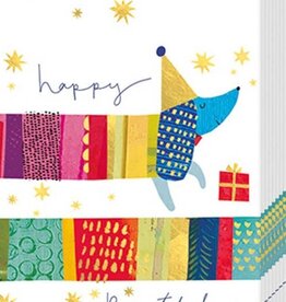 Boston International Pocket Tissues: Birthday Dog