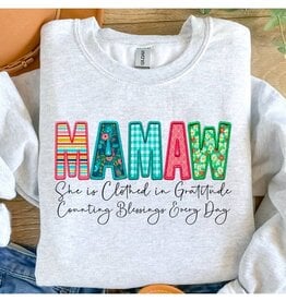 FLEURISH MAMAW Sweatshirt She is Clothed...