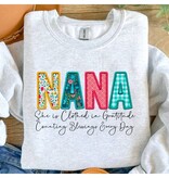 FLEURISH NANA Sweatshirt She is Clothed...