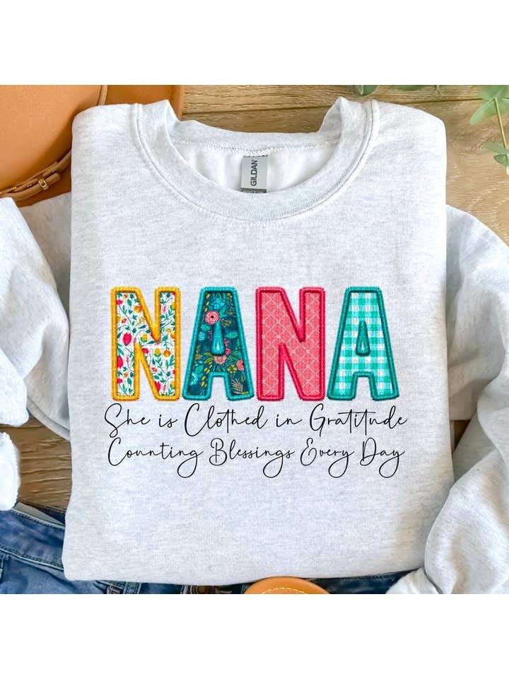 FLEURISH NANA Sweatshirt She is Clothed...