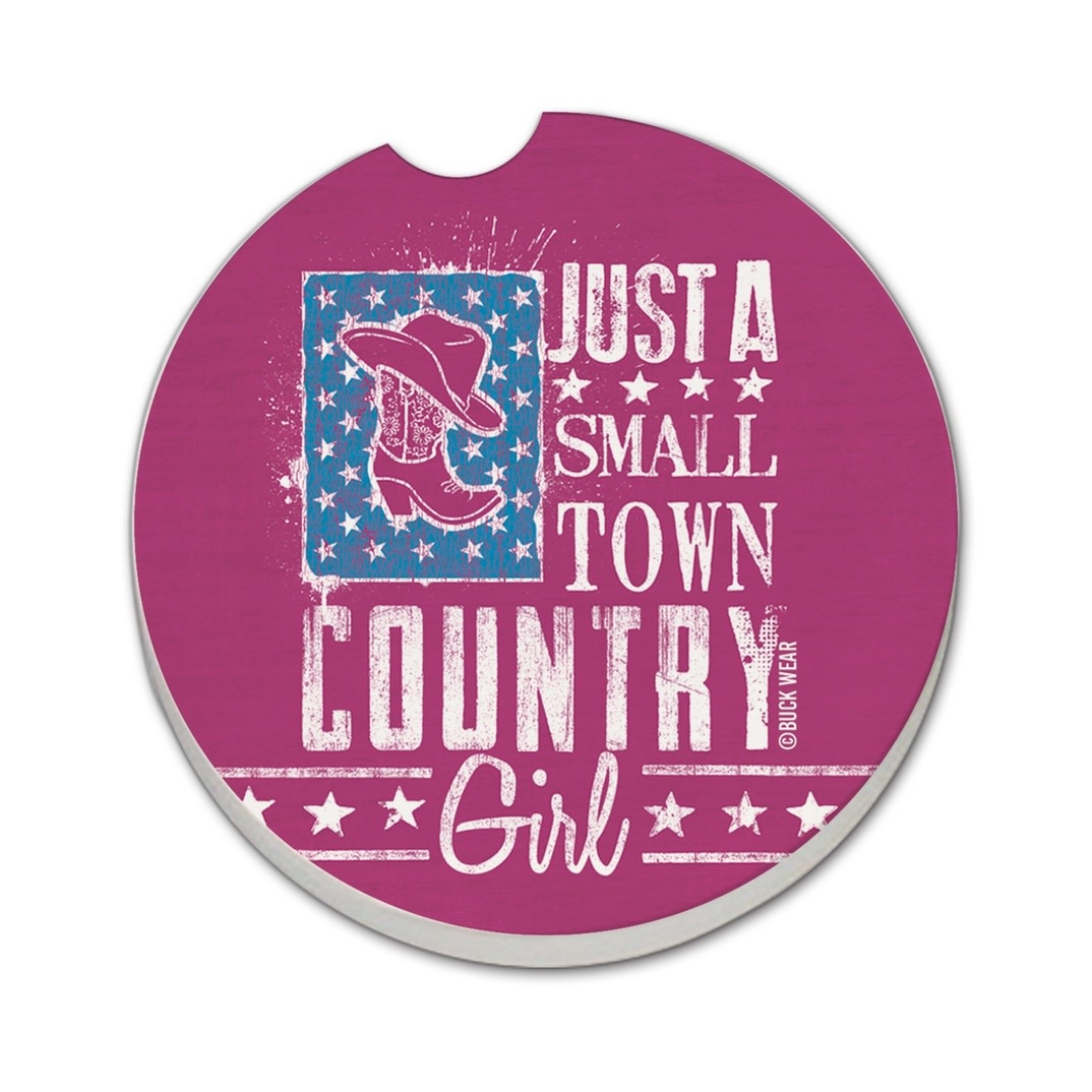 CounterArt and Highland Home "Country Girl" Stone Car Coaster