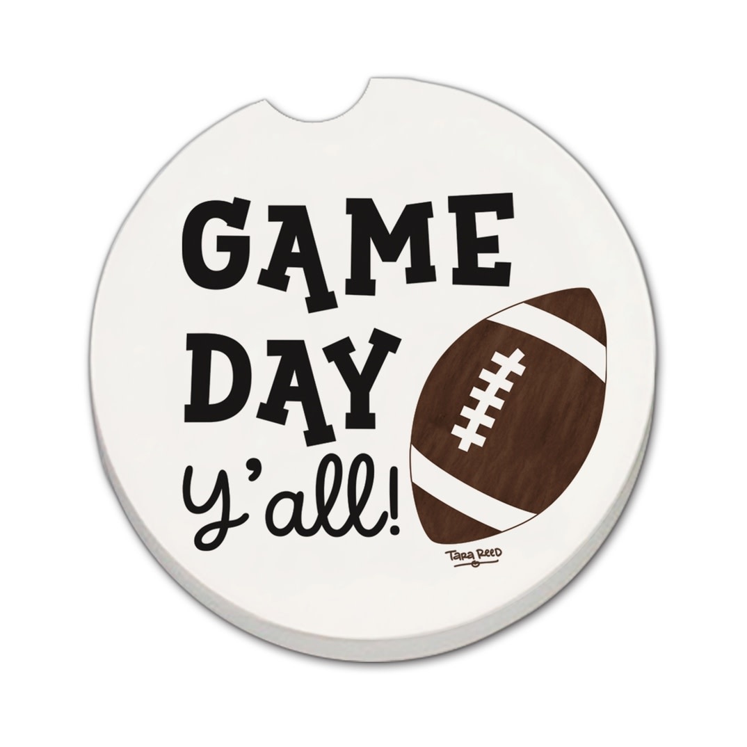 CounterArt and Highland Home "Game Day Ya'll" Stone Car Coaster