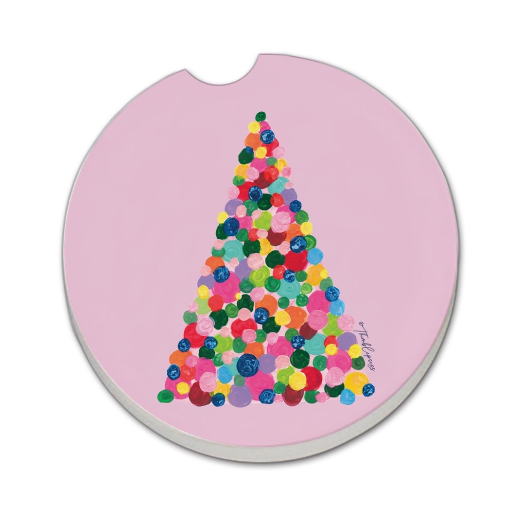 CounterArt and Highland Home "Pop Tree" Stone Car Coaster