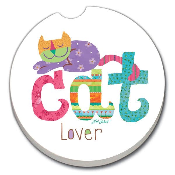 CounterArt and Highland Home Cat Lover Car Coaster