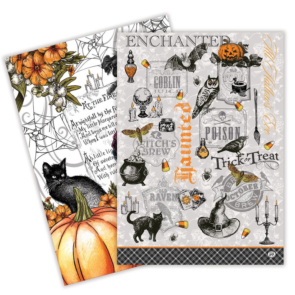 Michel Design Works Trick or Treat Kitchen Towel  Set of 2