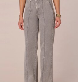 Democracy Light Grey 30/22” “AB” Solution Skyrise Wide Leg W/ Center Front Seams