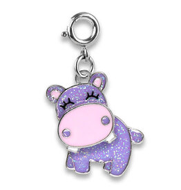 Charm It! Glitter Swivel Hippo Charm