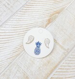 Angel Wing Enamel Stud Earrings