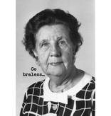 Trash Talk by Annie Trash Talk Greeting Card - Go Braless