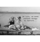 Trash Talk by Annie Trash Talk Greeting Card - In Life..