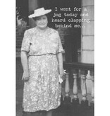 Trash Talk by Annie Trash Talk Greeting Card - Jog Today