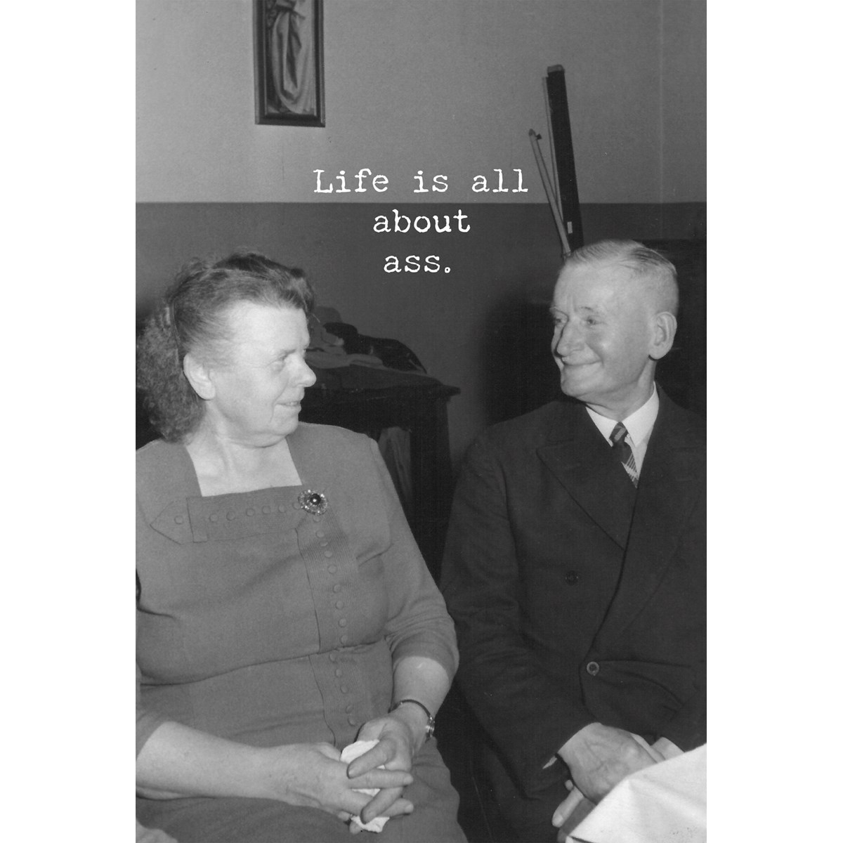 Trash Talk by Annie Trash Talk Greeting Card - Life Is All About