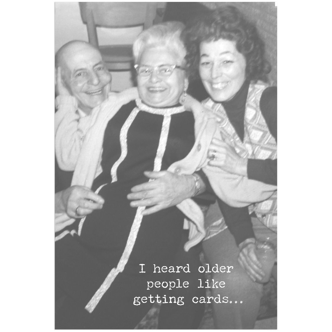 Trash Talk by Annie Trash Talk Greeting Card - Older People..