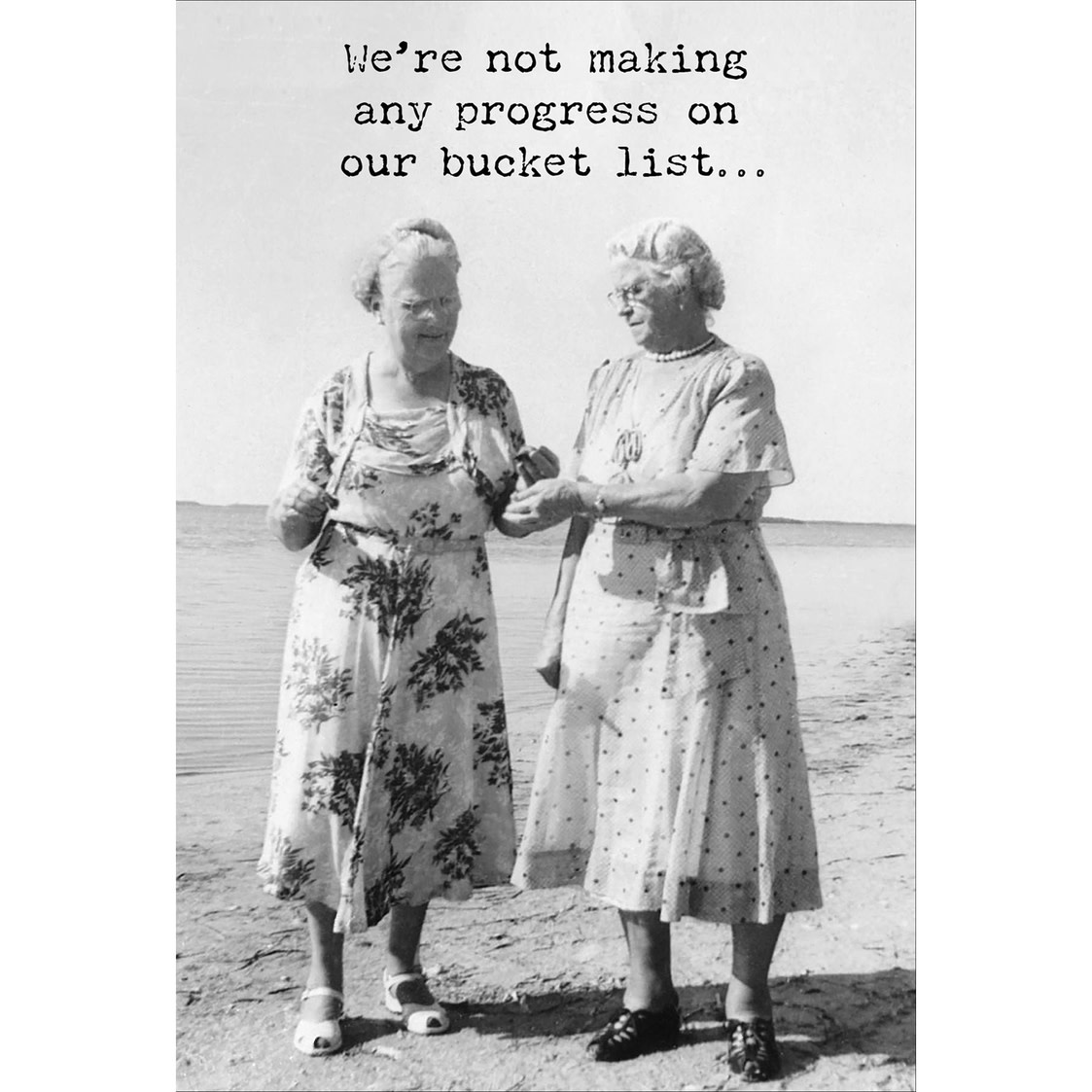 Trash Talk by Annie Trash Talk Greeting Card - Progress On Bucket List..