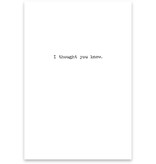 Trash Talk by Annie Trash Talk Greeting Card - Sorry I Called You Old