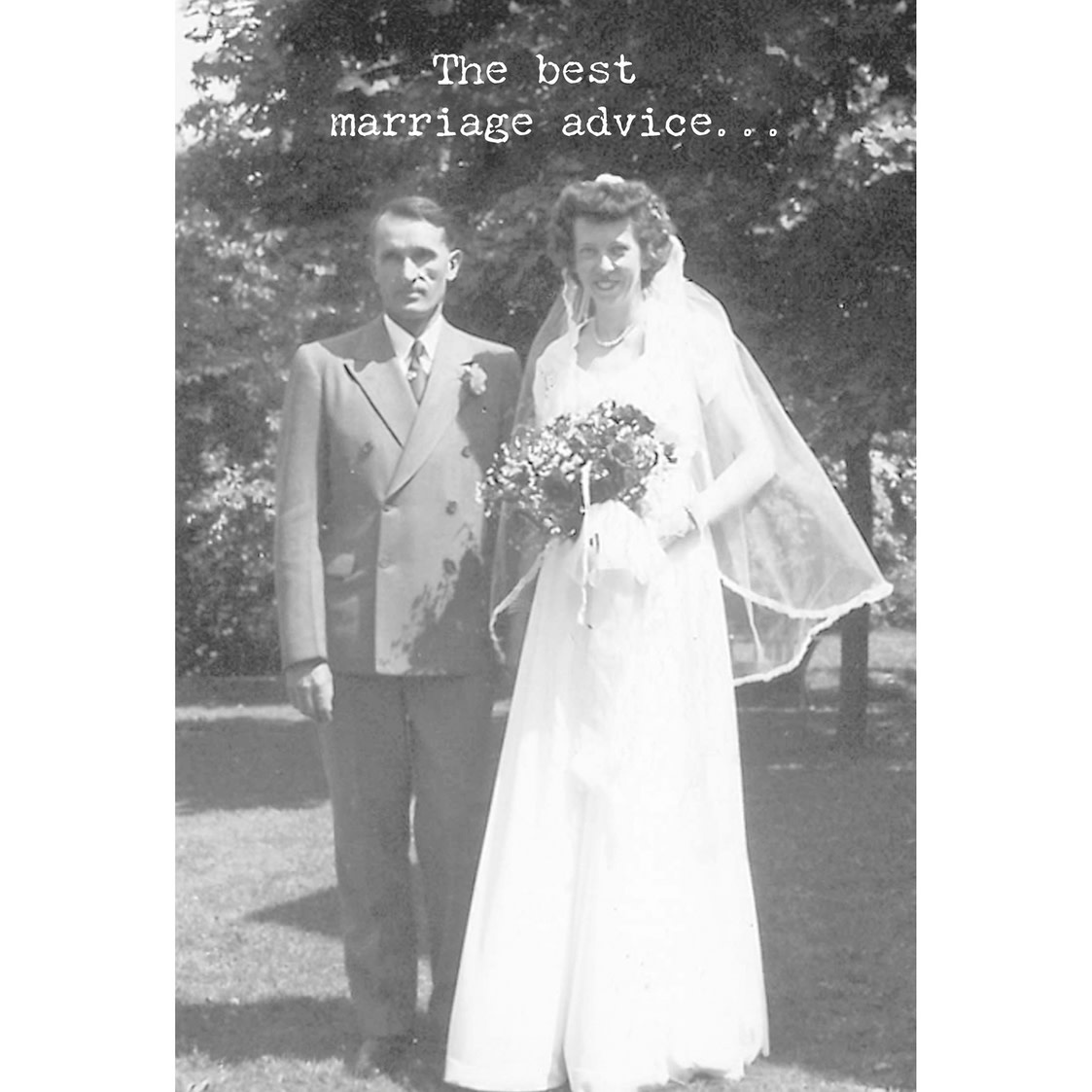 Trash Talk by Annie Trash Talk Greeting Card - Marriage Advice
