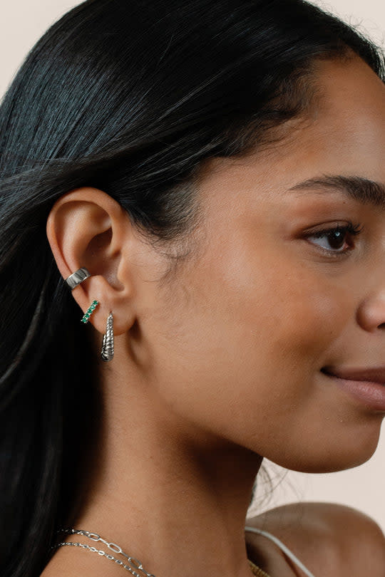 Cobblestone Living Silver Jackie Ear Cuff