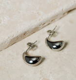 Cobblestone Living Silver Jada Bean Earrings