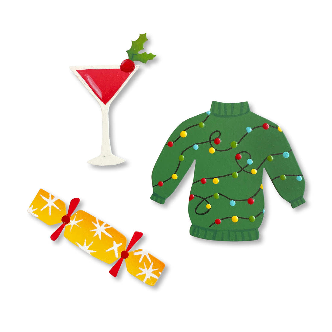 Roeda Studio Holiday Party Magnets S/3