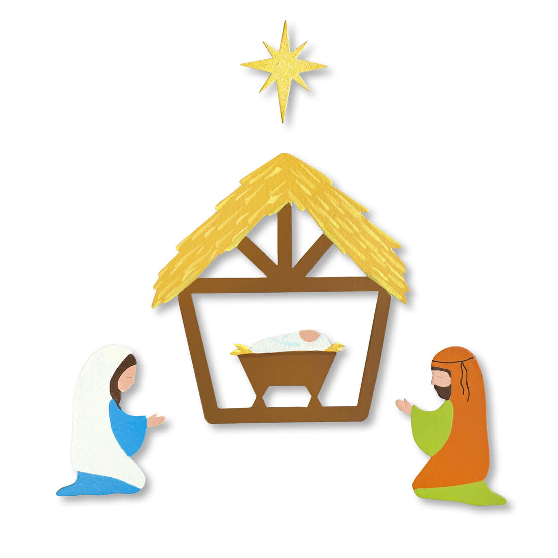 Roeda Studio Nativity Magnets S/4