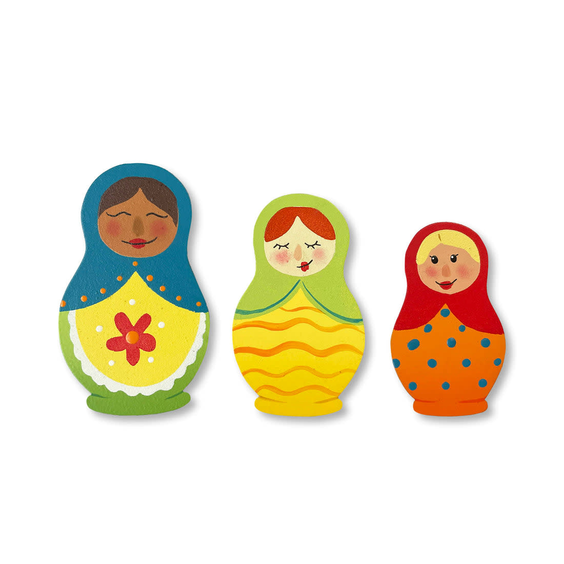 Roeda Studio Nesting Doll Magnets S/3