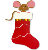 Roeda Studio Peek-a-boo Mouse Stocking Magnetic Art Pop