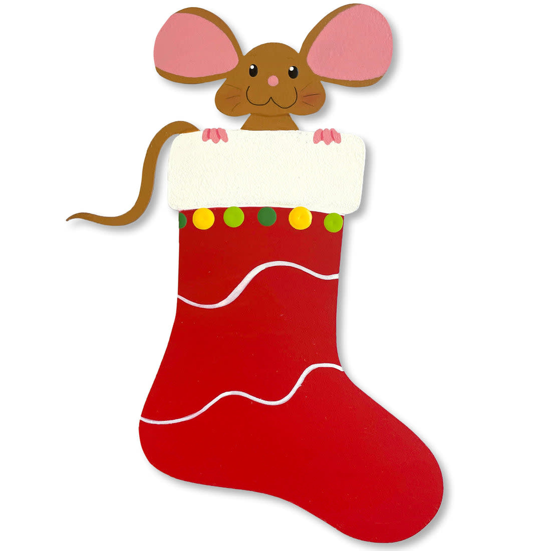 Roeda Studio Peek-a-boo Mouse Stocking Magnetic Art Pop