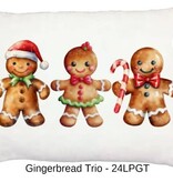 FLEURISH Gingerbread Trio Lumbar Pillow