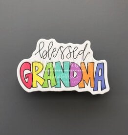 Doodles by Rebekah Blessed Grandma Sticker