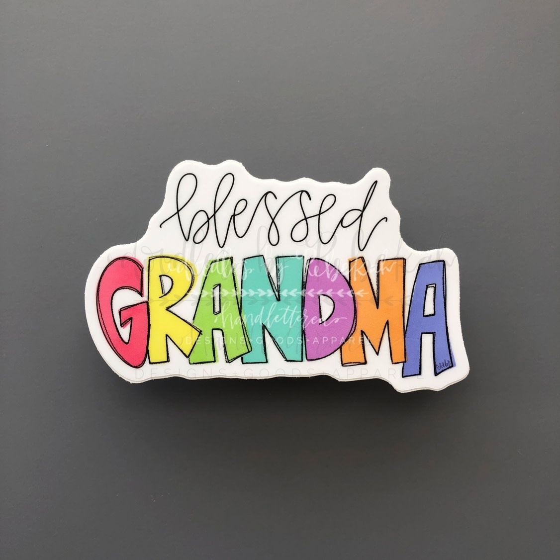 Doodles by Rebekah Blessed Grandma Sticker