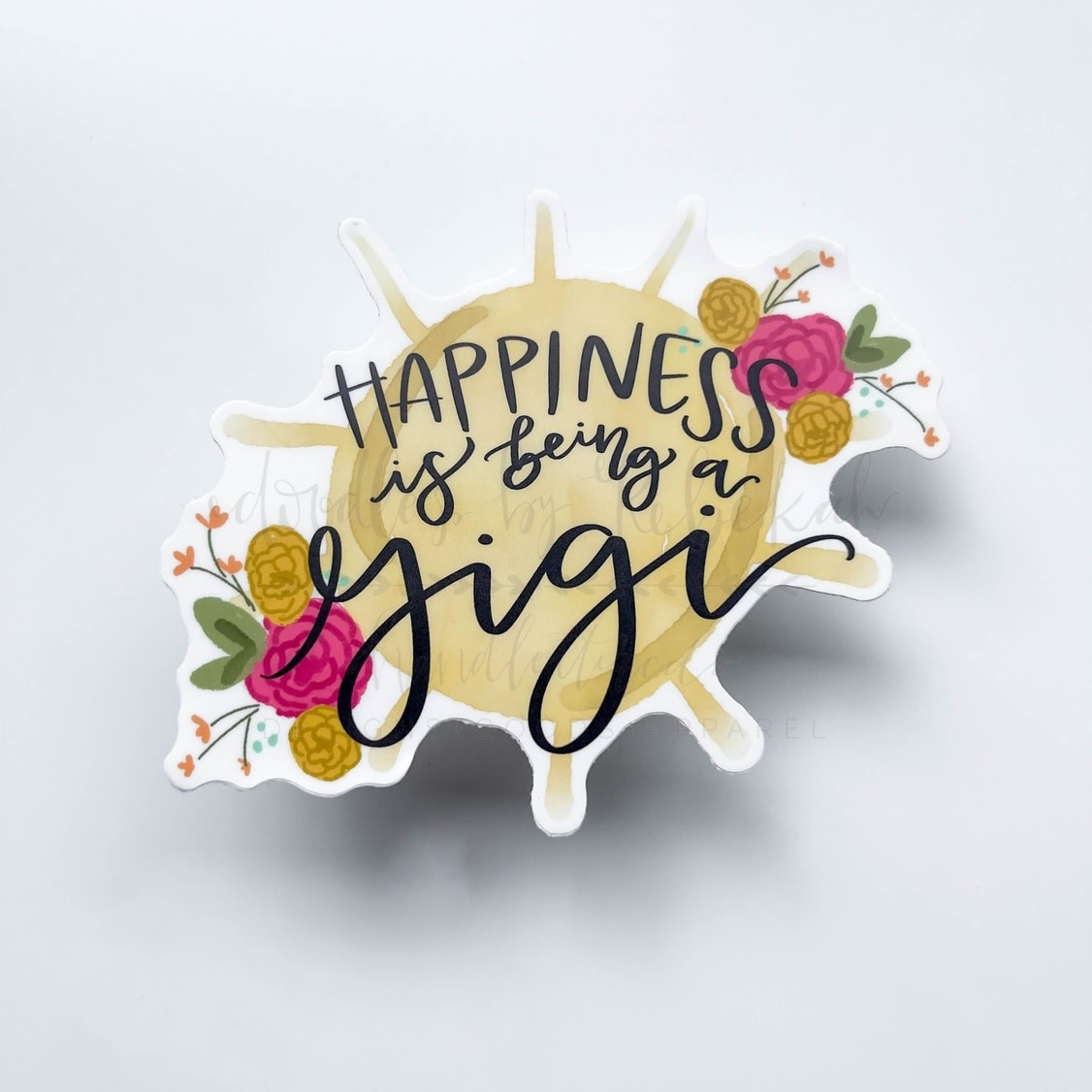 Doodles by Rebekah Happiness Is Being A Gigi Sticker