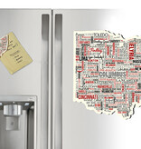Cities of Ohio State Magnet