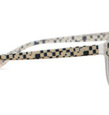 Peepers Black Pixel Check Frame of Mind Blue Light Reading Glasses
