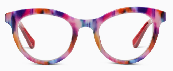 Peepers Ikat/Red Tribeca Blue Light Reading Glasses