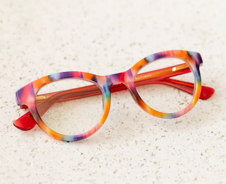 Peepers Ikat/Red Tribeca Blue Light Reading Glasses